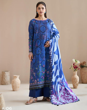 Royal Azure – Luxury 3-Piece Unstitched Lawn Collection