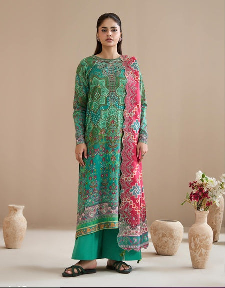 Mint Fusion – Luxury 3-Piece Unstitched Lawn Collection