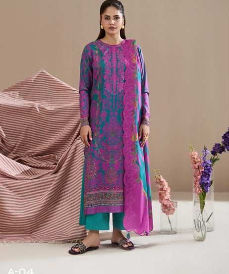 Turquoise Oasis – Luxury 3-Piece Unstitched Lawn Collection